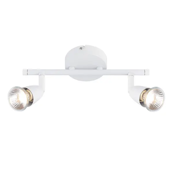 Amalfi 2 Light Spotlight Bar in Gloss White