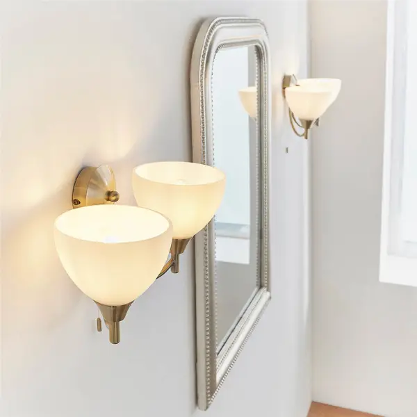 Alton 2-Light Antique Brass Wall Bracket