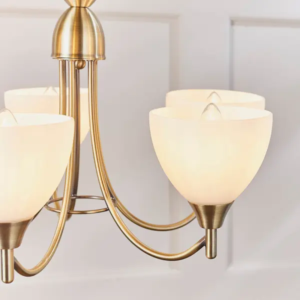 Alton 5-Light Antique Brass Dual Mount Fitting