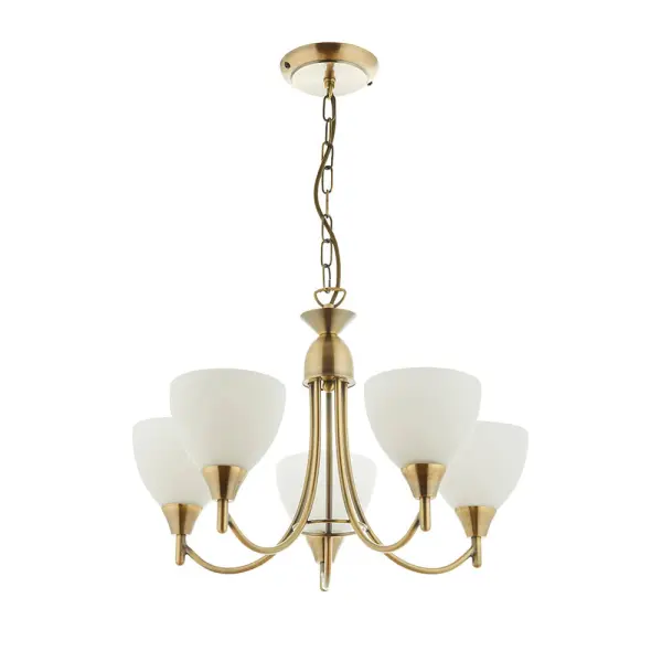 Alton 5-Light Antique Brass Dual Mount Fitting