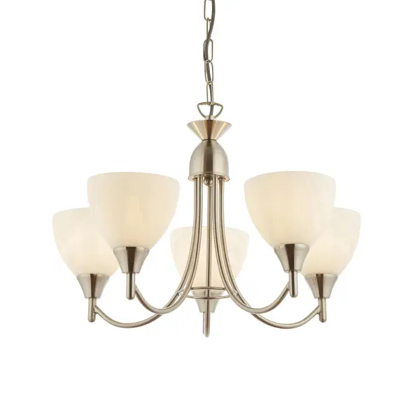 Alton 5-Light Satin Chrome Dual Mount Fitting