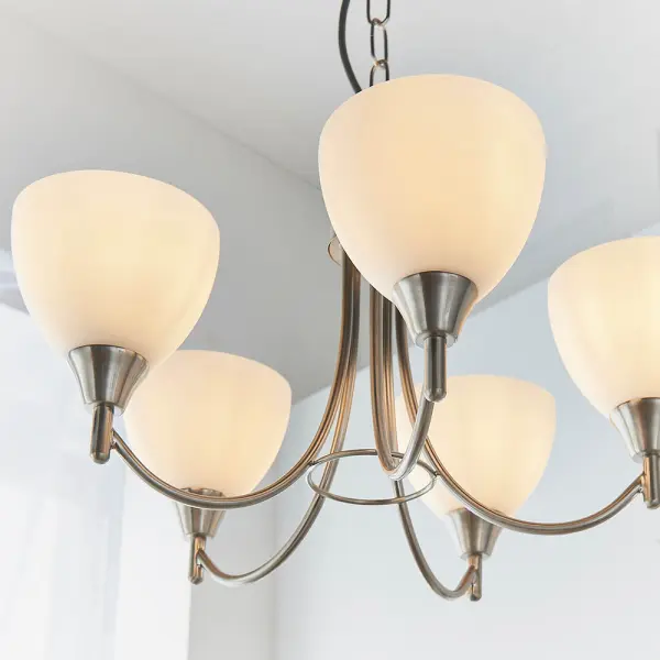 Alton 5-Light Satin Chrome Dual Mount Fitting