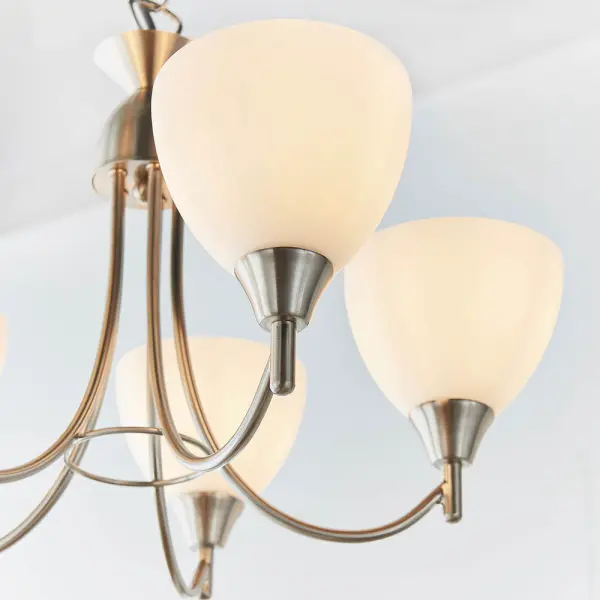 Alton 5-Light Satin Chrome Dual Mount Fitting