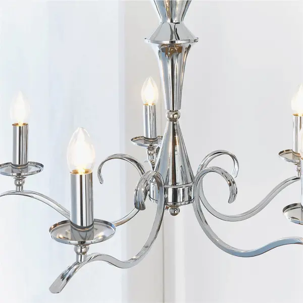 Kora 5-Light Polished Chrome Fitting