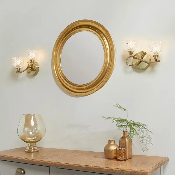 Boyer 2 Light Wall Light in Antique Brass