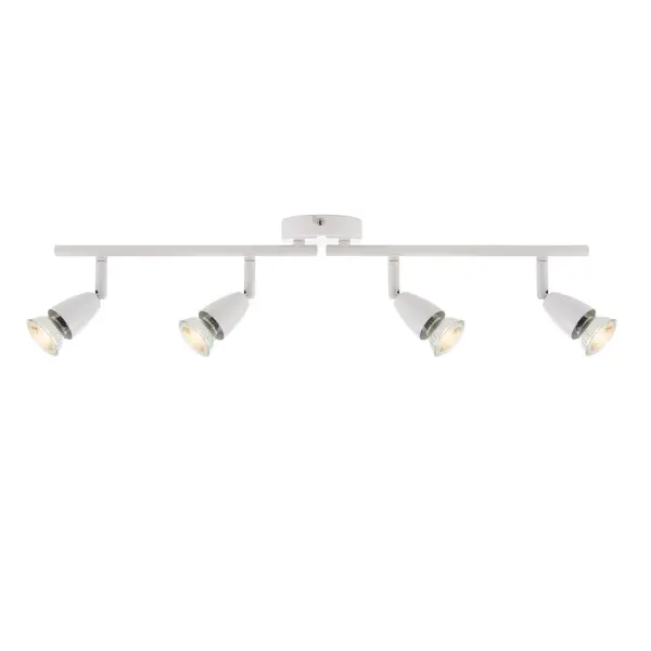 Amalfi 4 Light Spotlight Bar in Gloss White
