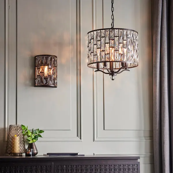 Belle 5 Light Pendant Bronze Finish
