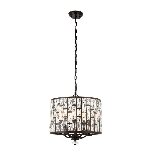 Belle 5 Light Pendant Bronze Finish
