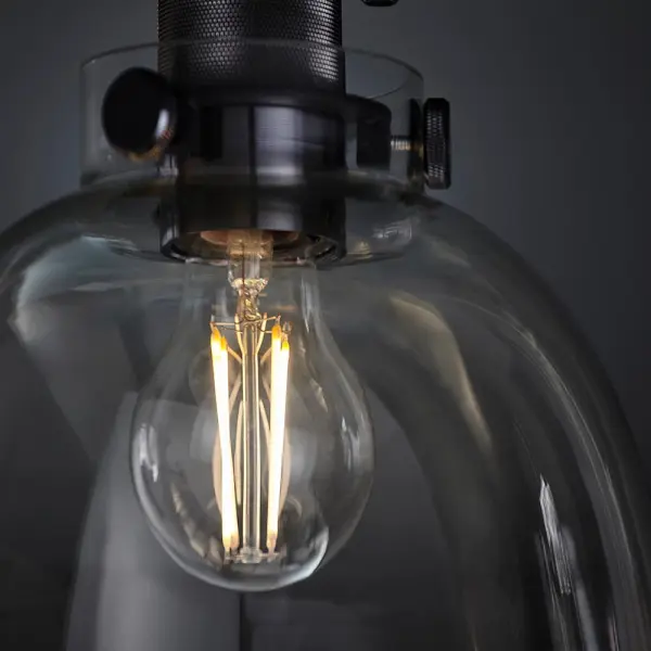Urban Belle Flush Light in Matt Black