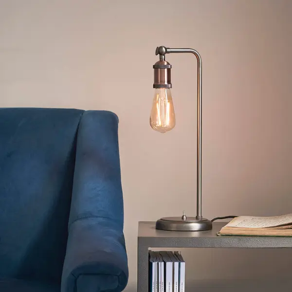 Hal Table Lamp in an Aged Copper Finish