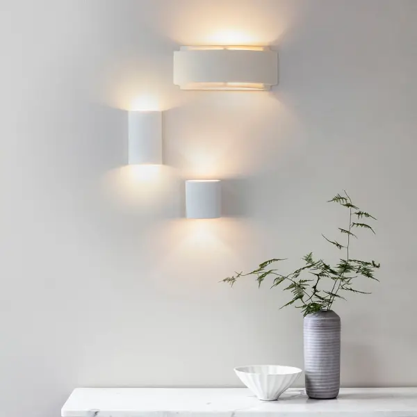 Gianna White Ceramic Wall Light