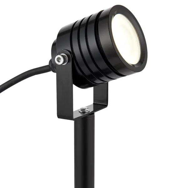 Luminatra 4W Cool White Spike Light in Black