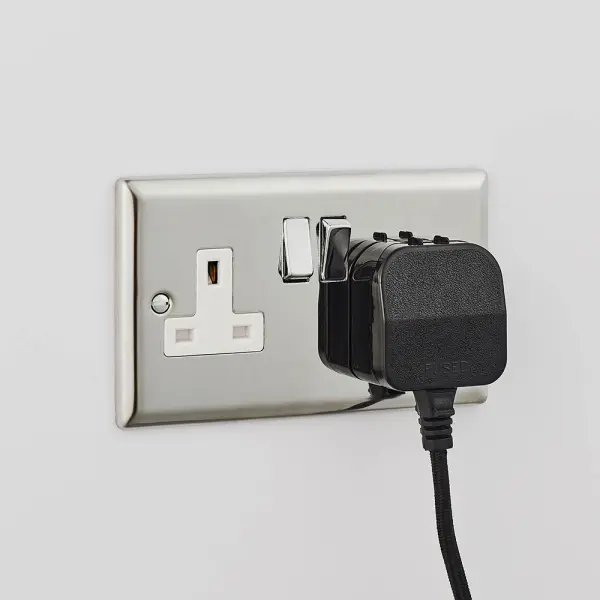 Carlson Small Modern Wall Light in Matt Black C/W Grey Shade