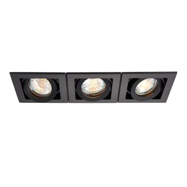 Xeno Triple Downlight in Matt Black