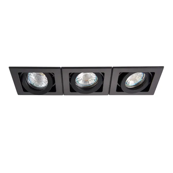 Xeno Triple Downlight in Matt Black