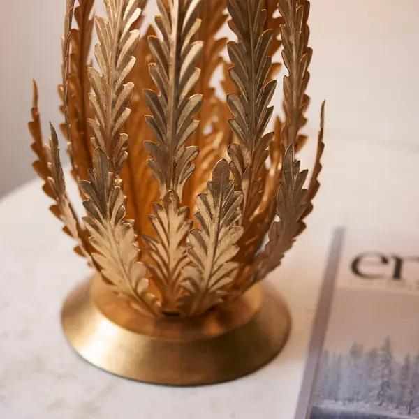 Delphine Gold Leaf Table Lamp C/W Shade