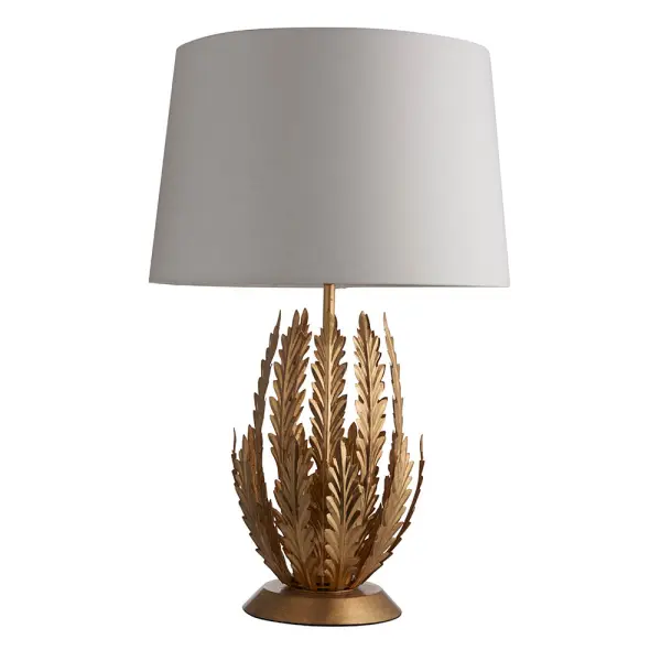 Delphine Gold Leaf Table Lamp C/W Shade