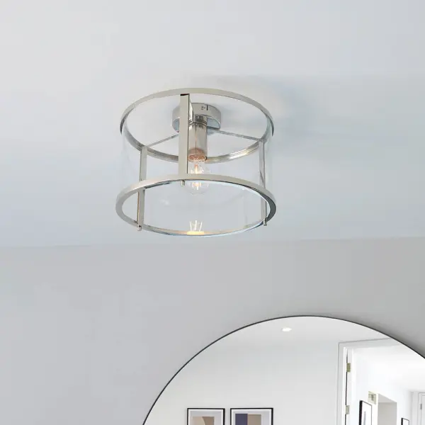 Hopton Nickel Flush Light