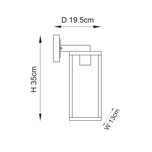 Hamden Outdoor Wall Lantern IP44
