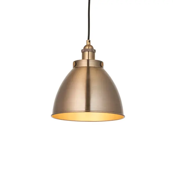 Franklin Small Antique Brass Pendant 235mm