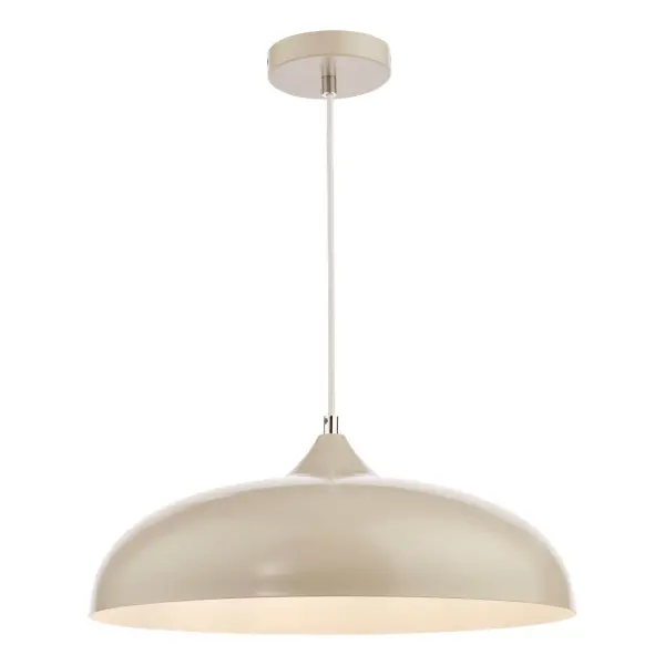 Kaelan 1lt Pendant Taupe & White