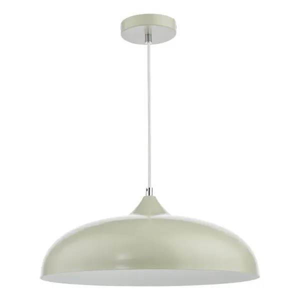 Kaelan 1lt Pendant Taupe & White