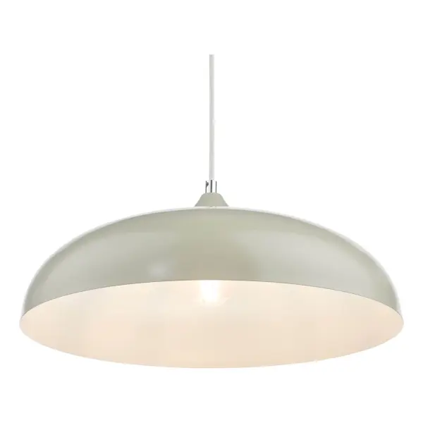Kaelan 1lt Pendant Taupe & White