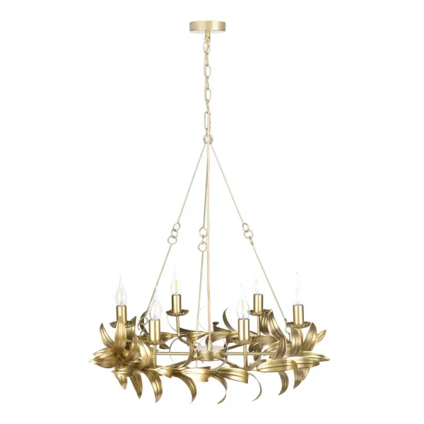 Nadria 6 Light Satin Gold Pendant