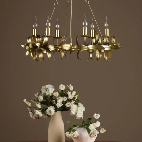 Nadria 6 Light Satin Gold Pendant