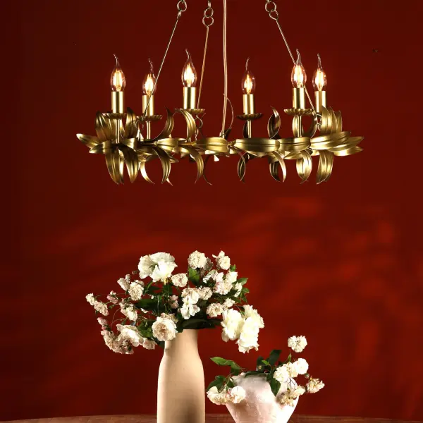 Nadria 6 Light Satin Gold Pendant