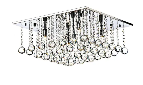 Abacus 5 Light Polished Chrome Flush Fitting