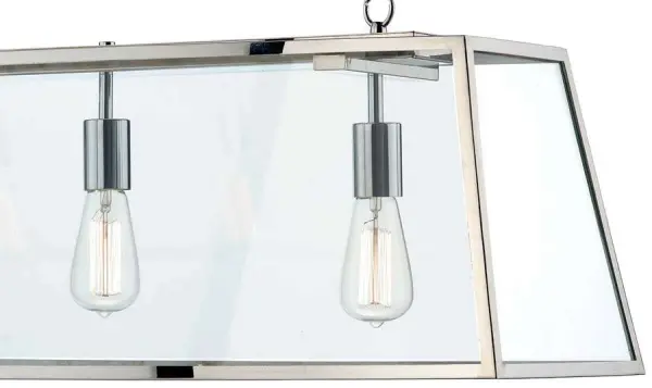 Academy 3-Light Stainless Steel Pendant