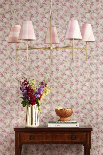 Aix 5 Light Brushed Brass Pendant Fitting Only