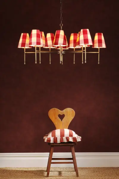 Aix 10 Light Antique Brass Pendant Fitting Only