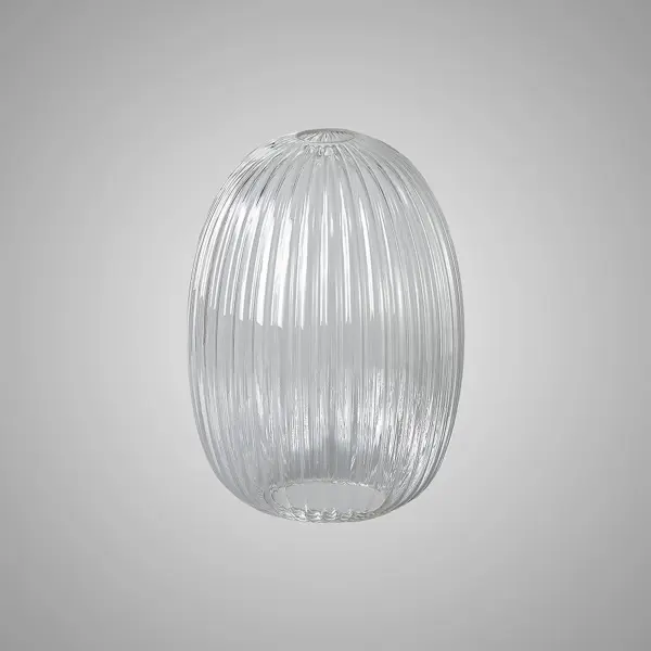 Meel 20cm Almond Clear Glass Shade