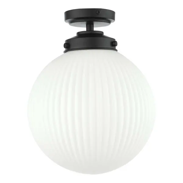 Alrik Bathroom Flush Fitting Matt Black IP44