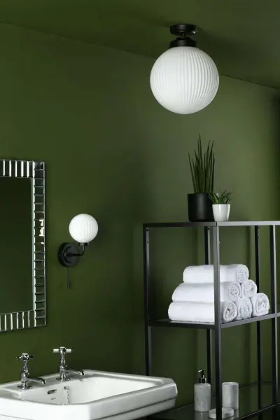 Alrik Bathroom Flush Fitting Matt Black IP44