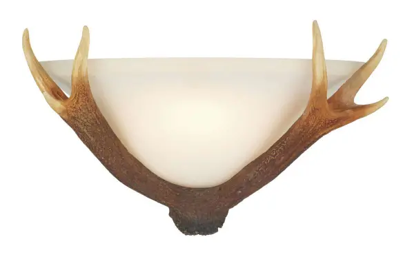 Antler 1 Light Highland Rustic Wall Washer