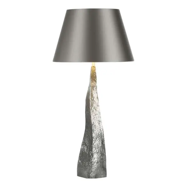 Aztec Table Lamp Pewter Base Only