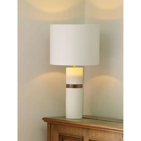 Band Stone Jesmonite Table Lamp