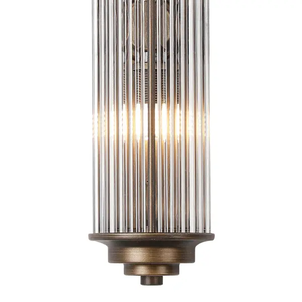 Appeal Small Flush Wall Light in Bronze IP44