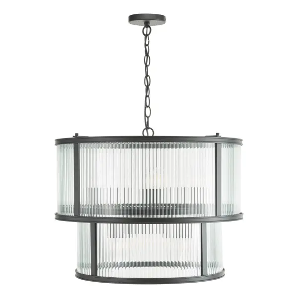 Bianka 6 Light Pendant in Matt Black