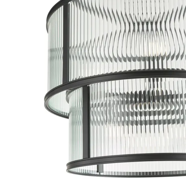 Bianka 6 Light Pendant in Matt Black