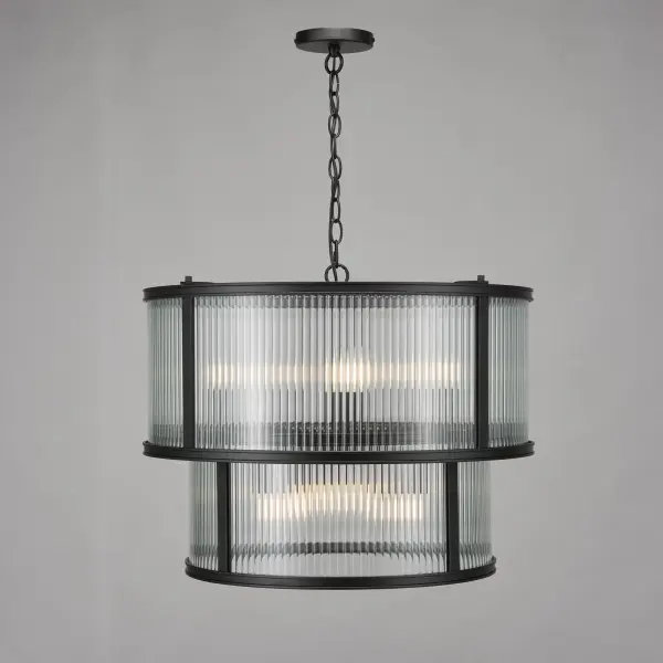 Bianka 6 Light Pendant in Matt Black