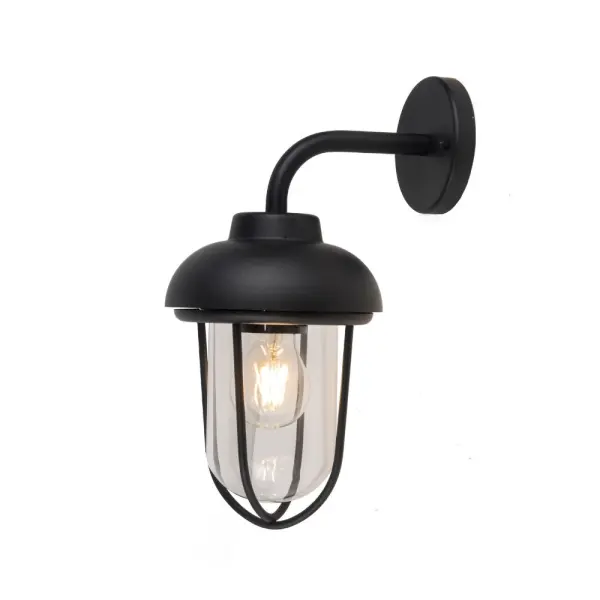 Bulter Outdoor Black Wall Light IP44