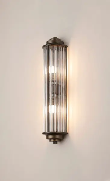Appeal Small Flush Wall Light in Bronze IP44