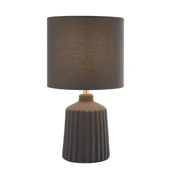 Chloris Small Grey Table Lamp C/W Shade