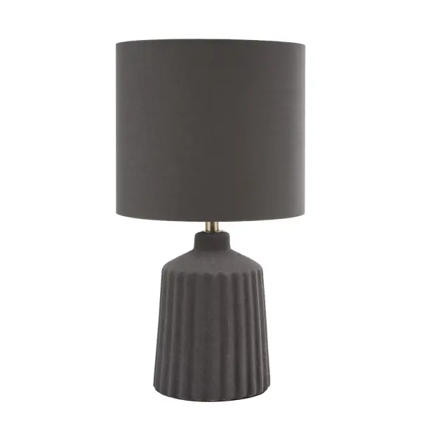 Chloris Small Grey Table Lamp C/W Shade