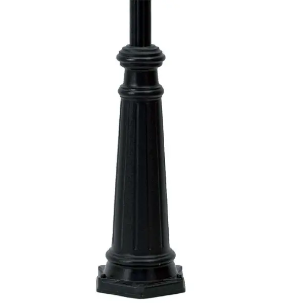 Black Duralighting Non Rust Tall 3-Bulb Standard Post Light