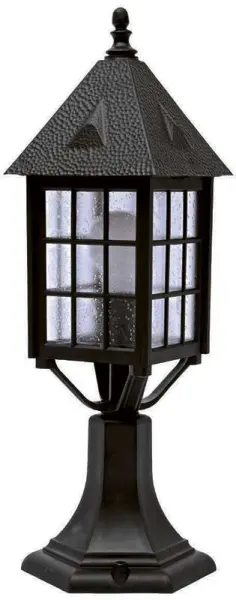 Black Duralighting Non Rust Window Pane Post Light